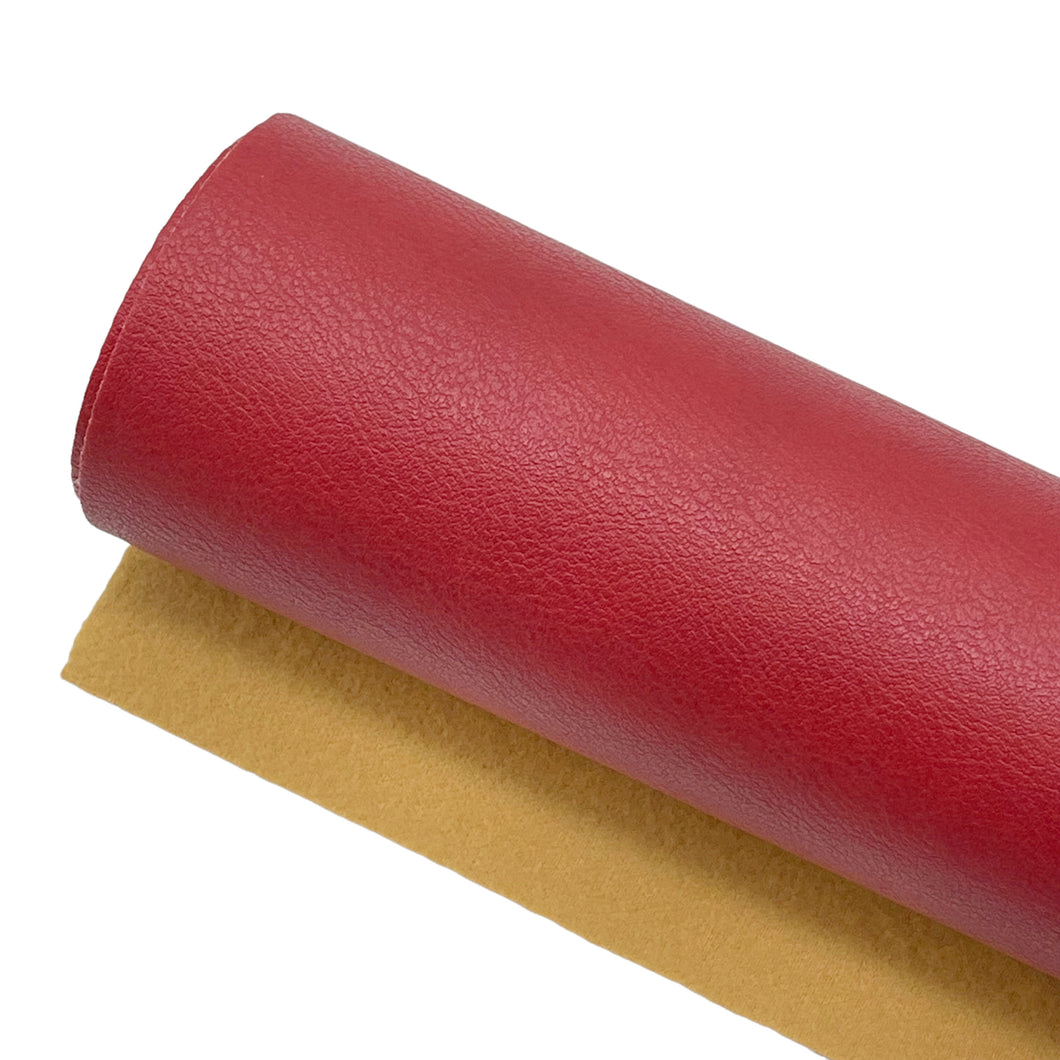 RED - Distressed Faux Leather
