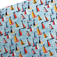 Load image into Gallery viewer, SAIL AWAY - Custom Printed Double Brushed Poly
