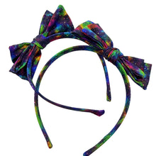 Load image into Gallery viewer, RAINBOW GALAXY - Printed Bow Headband
