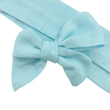 Load image into Gallery viewer, BABY BLUE LINEN - Solid Bow Strip
