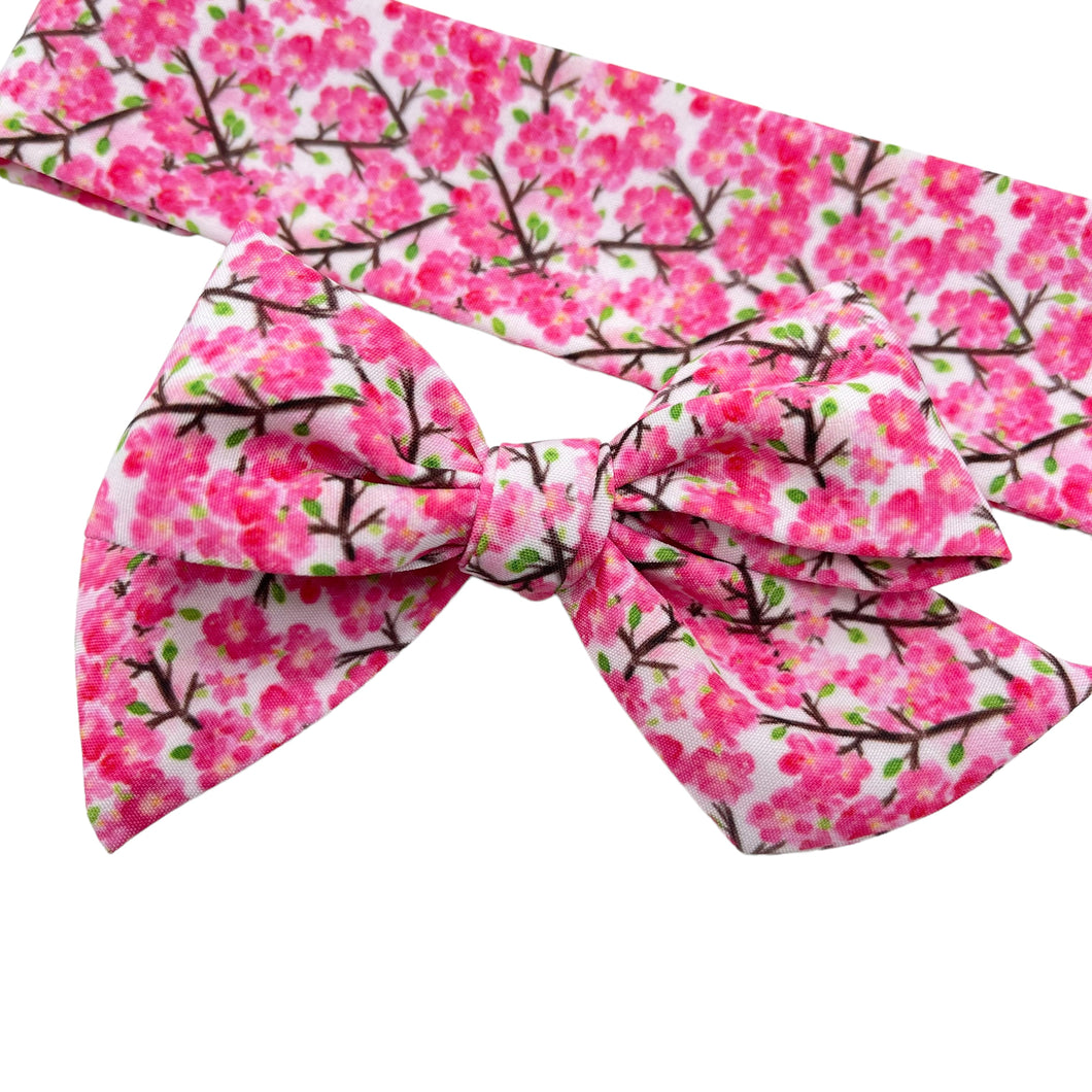 CHERRY BLOSSOMS - Printed Serenity Bow Strip