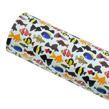 Load image into Gallery viewer, FISH FRENZY - Custom Printed Leather
