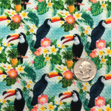Load image into Gallery viewer, TOUCANS -  Custom Printed Bullet Liverpool Fabric
