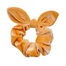 Load image into Gallery viewer, PEACH VELVET - Bunny Ear Scrunchie
