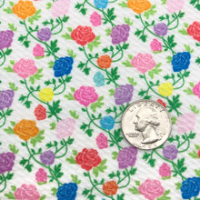Load image into Gallery viewer, RAINBOW ROSES -  Custom Printed Bullet Liverpool Fabric
