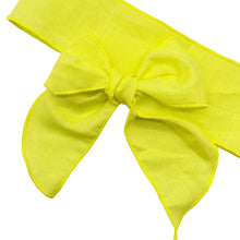 Load image into Gallery viewer, YELLOW LINEN - Solid Bow Strip
