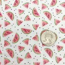 Load image into Gallery viewer, WATERMELON SLICES - Custom Printed Double Brushed Poly

