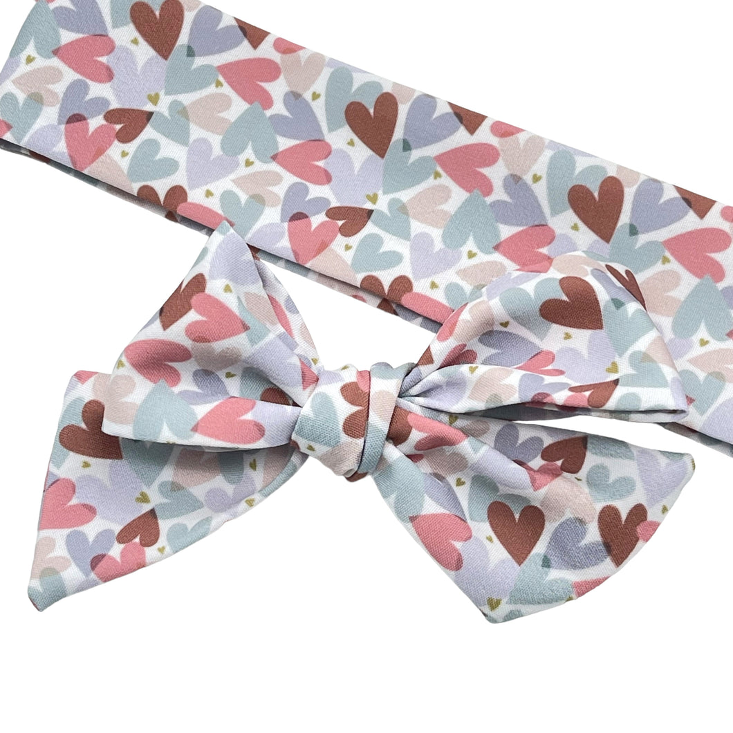 BOHO HEARTS - Printed Serenity Bow Strip