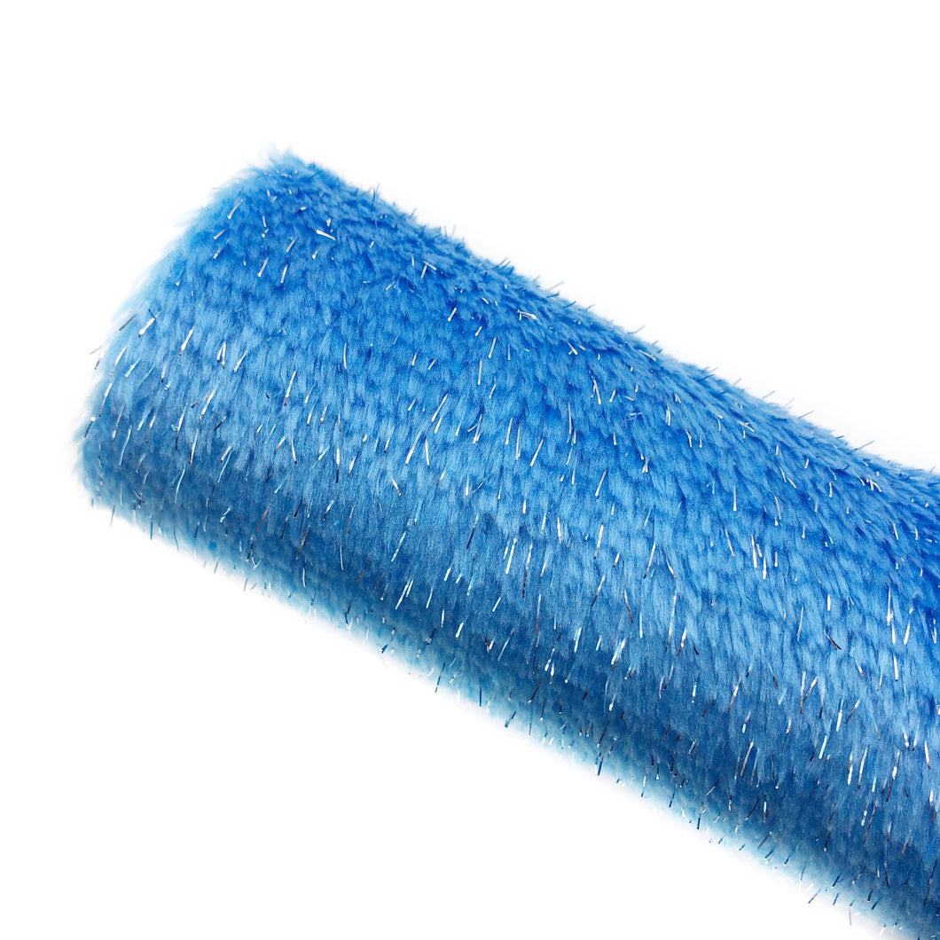 BLUE SPARKLE FLUFF - Faux Fur