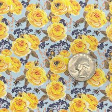 Load image into Gallery viewer, GOLDEN ROSES - Custom Printed Leather
