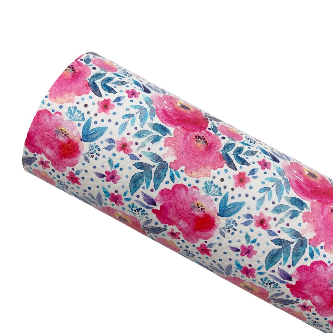 LOVELY BLOOMS - Custom Printed Leather