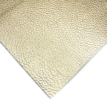 Load image into Gallery viewer, METALLIC LIGHT GOLD - Pebbled Leather
